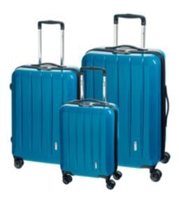 London 2.0 - Set de 3 valises turquoise