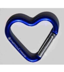 Heart Mousqueton pack de 2 bleu