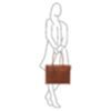 Carisma Laptop Shoulder Bag 15.6&quot; RFID Cognac 5