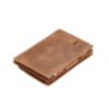 Cavare - Portefeuille Magic en cuir brossé marron avec compartiment pour la monnaie 1