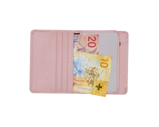 Powerbank Portemonnaie en rose pastel