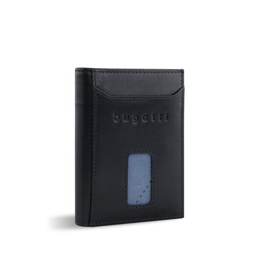 Secure Slim - Porte-cartes de crédit RFID en noir Romano