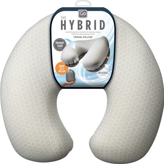 Oreiller cervical Hybrid Travel Pillow Gris