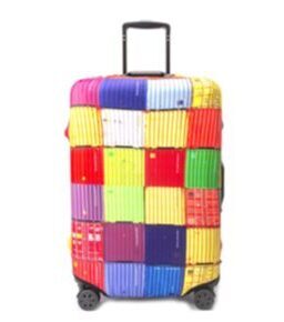 Housse de valise Carrés colorés Large (65-70 cm)