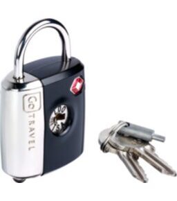 Dual Combi/Key Lock - Serrure à clé pour valises avec code numérique Gris