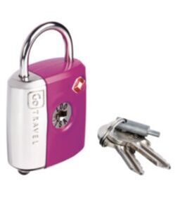 Dual Combi/Key Lock - Serrure à clé pour valises avec code numérique Violet