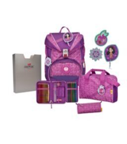 ErgoFlex Set sac à dos scolaire Purple Dots
