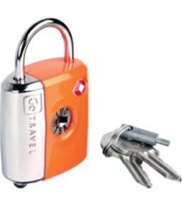 Dual Combi/Key Lock - Serrure à clé pour valises avec code numérique Orange