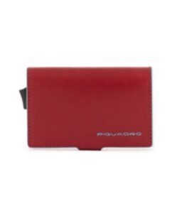 Blue Square - Porte-cartes de crédit en rouge