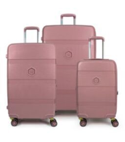 Zip2 Luggage - Jeu de 3 valises roses
