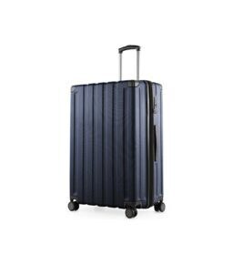 Q-Damm - Grande valise coque dure bleu foncé