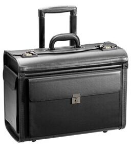 Business & Travel, valise de pilote en cuir synthétique, noir