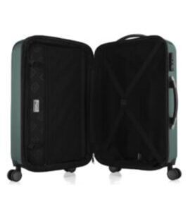 Alex, bagage à main rigide avec TSA surface brillante, vert forêt