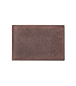 2.25 Porte-cartes avec pochette pour pièces de monnaie en marron vintage