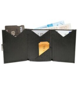 Exentri Wallet cuir noir pour 10 cartes