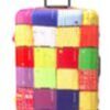 Housse de valise Colourful Squares Medium (55-60 cm) 1