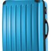 Alex, Valise rigide avec TSA surface brillante, bleu cyan 1