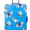 Housse de valise bleue avec chiens Large (65-70 cm) 1