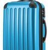 Alex, bagage à main rigide avec TSA surface brillante, bleu cyan 1