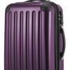 Alex, bagage à main rigide avec TSA surface brillante, aubergine 1