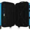 Alex, bagage à main rigide avec TSA surface brillante, bleu cyan 2