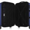 Alex, bagage à main rigide avec TSA surface brillante, bleu foncé 2
