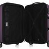 Alex, bagage à main rigide avec TSA surface brillante, aubergine 2