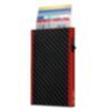 Portefeuille Click &amp; Slide en fibre de carbone Noir/Rouge 1