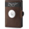 Slimpuro ZNAP Airtag cuir brun pour 12 cartes 1