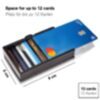 Portefeuille ZNAP en cuir liège bleu pour 12 cartes 4
