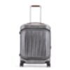 PQ-Light - Fast-Check bagage à main à roulettes rigide noir/cuir 1