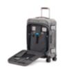 PQ-Light - Fast-Check bagage à main à roulettes rigide noir/cuir 2