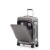 PQ-Light - Fast-Check bagage à main à roulettes rigide noir/cuir 4