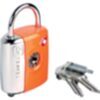 Dual Combi/Key Lock - Serrure à clé pour valises avec code numérique Orange 1