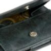 Cavare - Portefeuille Magic en cuir brossé noir avec compartiment pour la monnaie 6