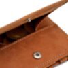 Cavare - Portefeuille Magic avec compartiment pour pièces de monnaie en cuir vintage brun chameau 5