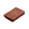 Cavare - Portefeuille Magic en cuir vintage avec compartiment pour la monnaie en marron javel 1