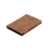 Cavare - Portefeuille Magic avec compartiment pour pièces de monnaie en cuir vintage brun chameau 1