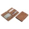 Cavare - Portefeuille Magic avec compartiment pour pièces de monnaie en cuir vintage brun chameau 4