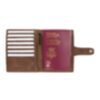 Porte-passeport AirTag, brun brossé 7