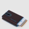 Blue Square - Portefeuille compact pour billets et cartes de crédit en acajou 3