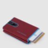 Blue Square - Portefeuille compact pour billets et cartes de crédit en rouge 2