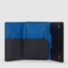 Urban - Compact Wallet pour billets et cartes de crédit en noir/bleu 2