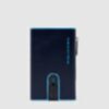 Blue Square - Portefeuille compact avec système coulissant et compartiment pour la monnaie en bleu 1