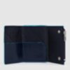 Blue Square - Portefeuille compact avec système coulissant et compartiment pour la monnaie en bleu 2
