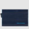 Blue Square - Porte-cartes de crédit avec poche extérieure en bleu 1