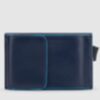Blue Square - Porte-cartes de crédit avec poche extérieure en bleu 3