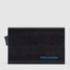 Blue Square - Porte-cartes de crédit avec poche extérieure en noir 1