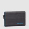 Blue Square - Porte-cartes de crédit avec poche extérieure en noir 4