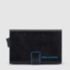 Blue Square - Porte-cartes de crédit double en noir 1